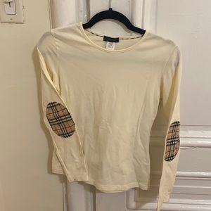 Burberry long sleeve top children’s size 12. Cream